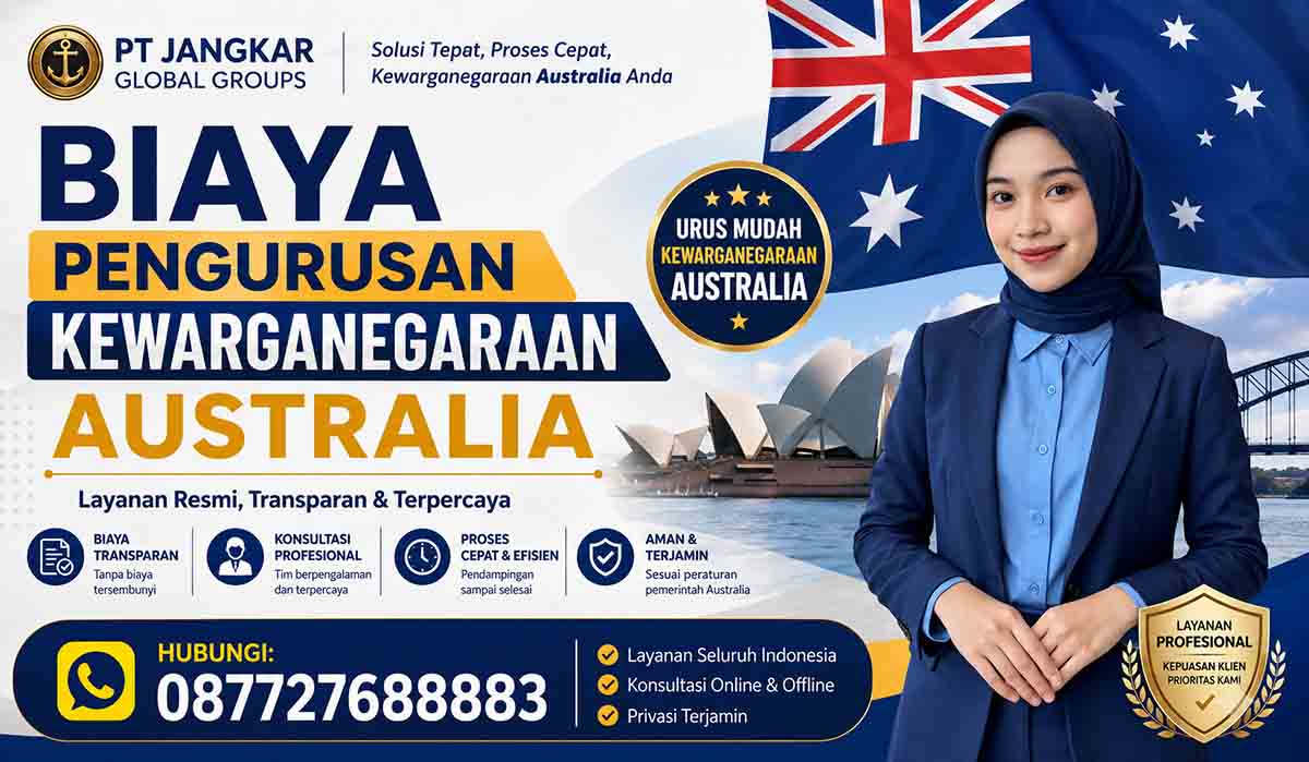 Biaya Pengurusan Kewarganegaraan Australia