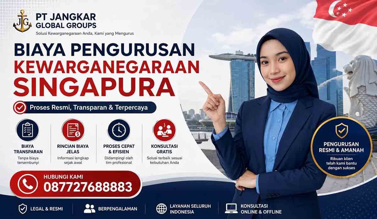 Biaya Pengurusan Kewarganegaraan Singapura