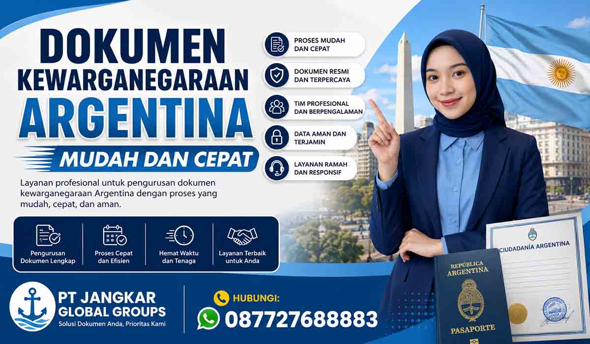 Dokumen Kewarganegaraan Argentina Mudah dan Cepat