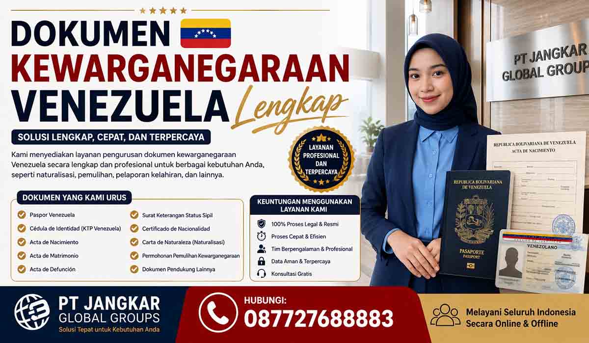Dokumen Kewarganegaraan Venezuela Lengkap
