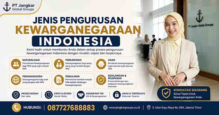 Jenis Pengurusan Kewarganegaraan Indonesia

