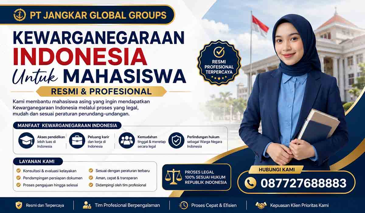Kewarganegaraan Indonesia untuk Mahasiswa Resmi Profesional