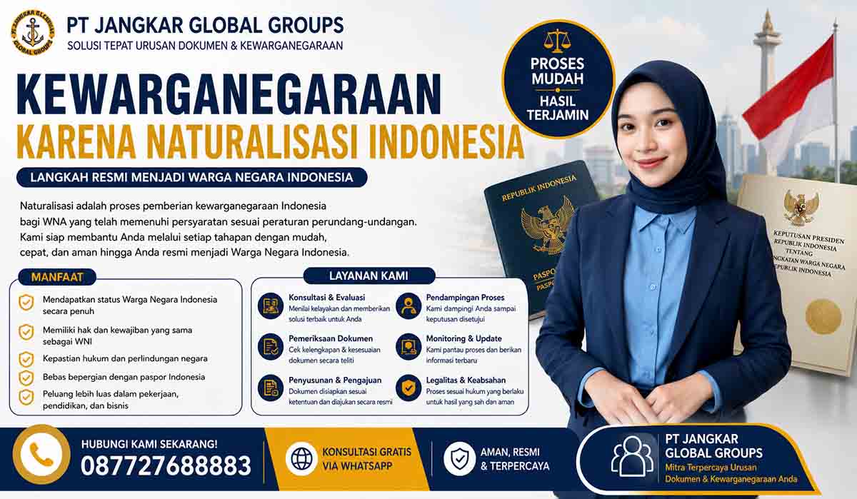 Kewarganegaraan Karena Naturalisasi Indonesia