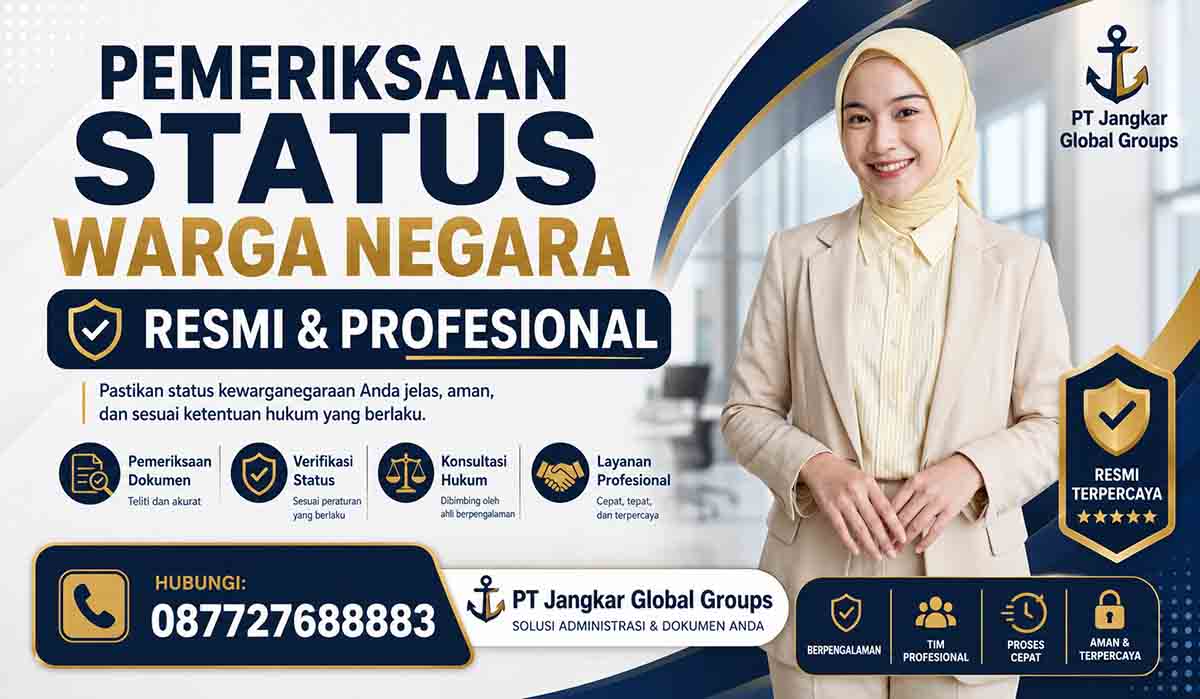 Pemeriksaan Status Warga Negara Resmi & Profesional