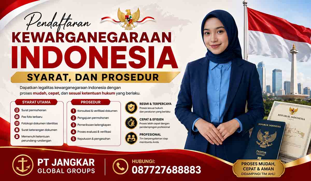 Pendaftaran Kewarganegaraan Indonesia Syarat, dan Prosedur