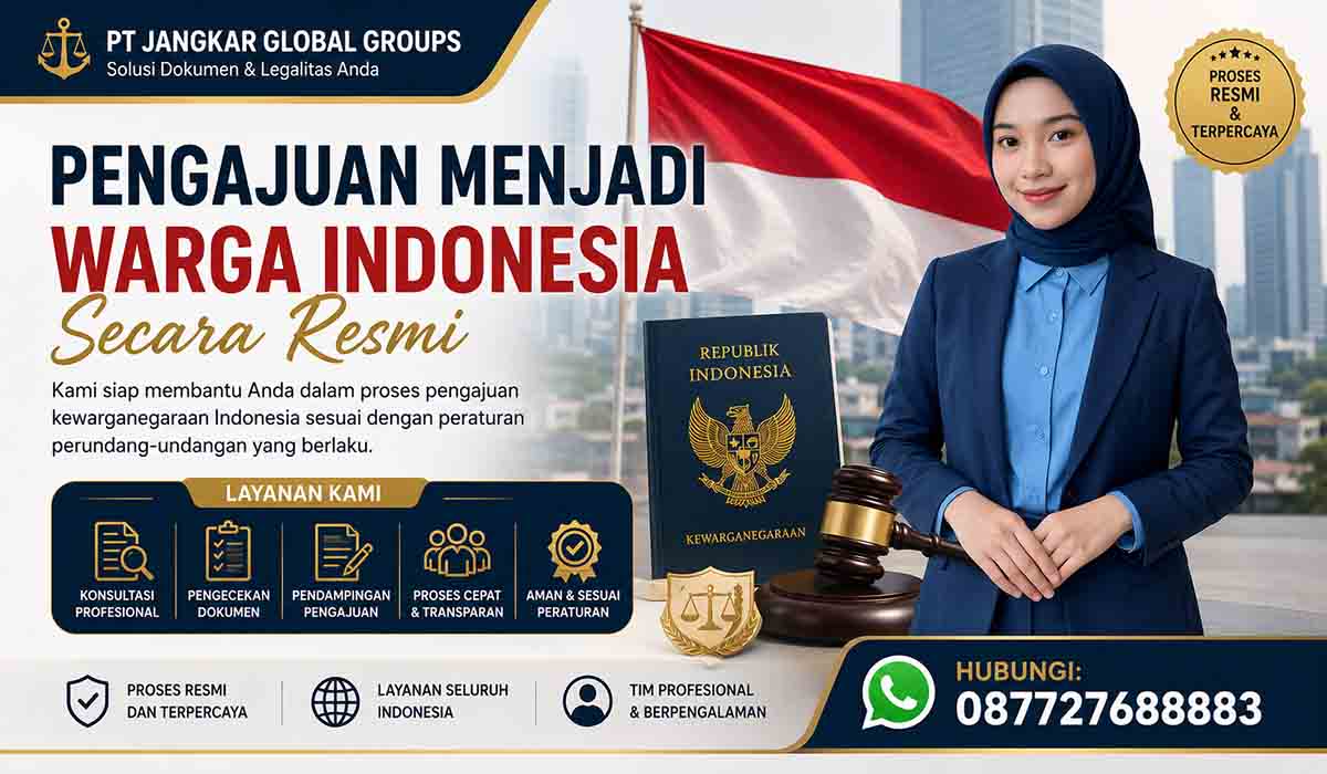 Pengajuan Menjadi Warga Indonesia Secara Resmi