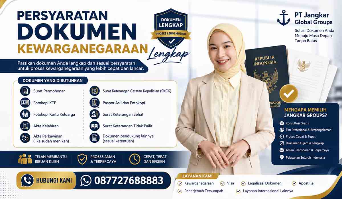Persyaratan Dokumen Kewarganegaraan Lengkap