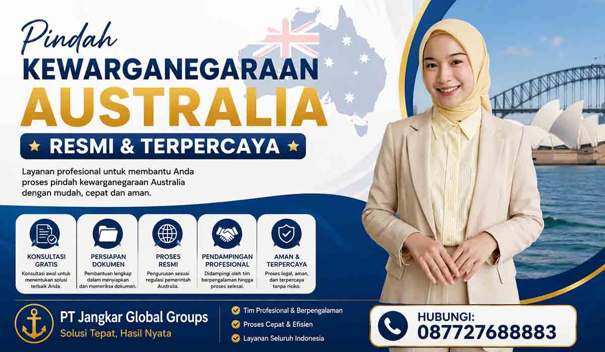 Pindah Kewarganegaraan Australia Resmi & Terpercaya