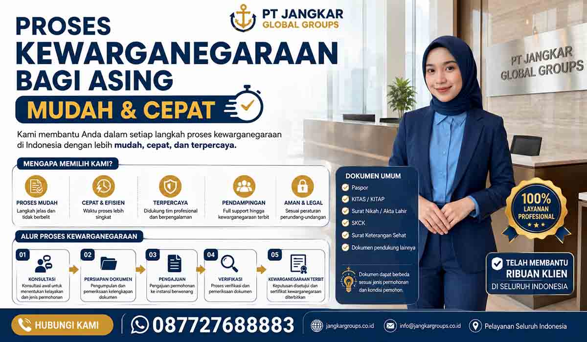 Proses Kewarganegaraan Bagi Asing Mudah dan Cepat