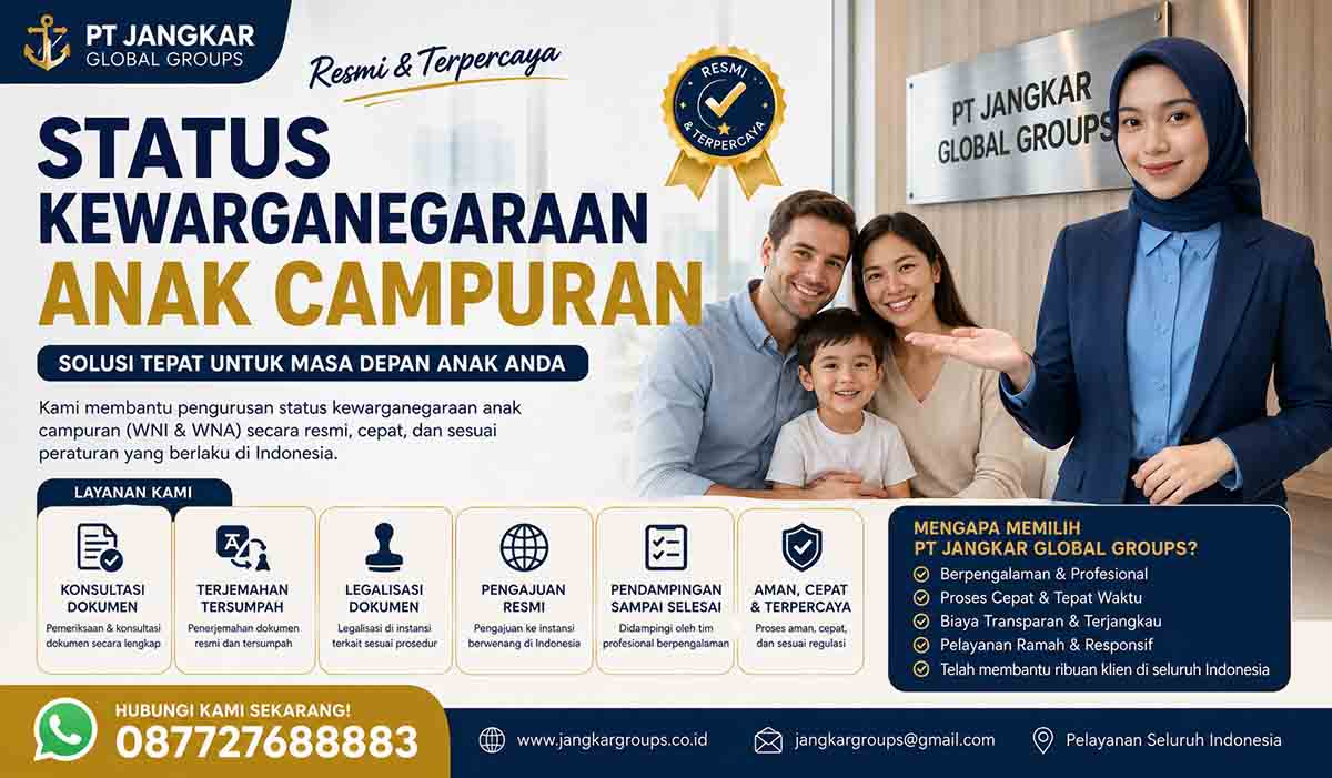 Status Kewarganegaraan Anak Campuran Resmi dan terpercaya
