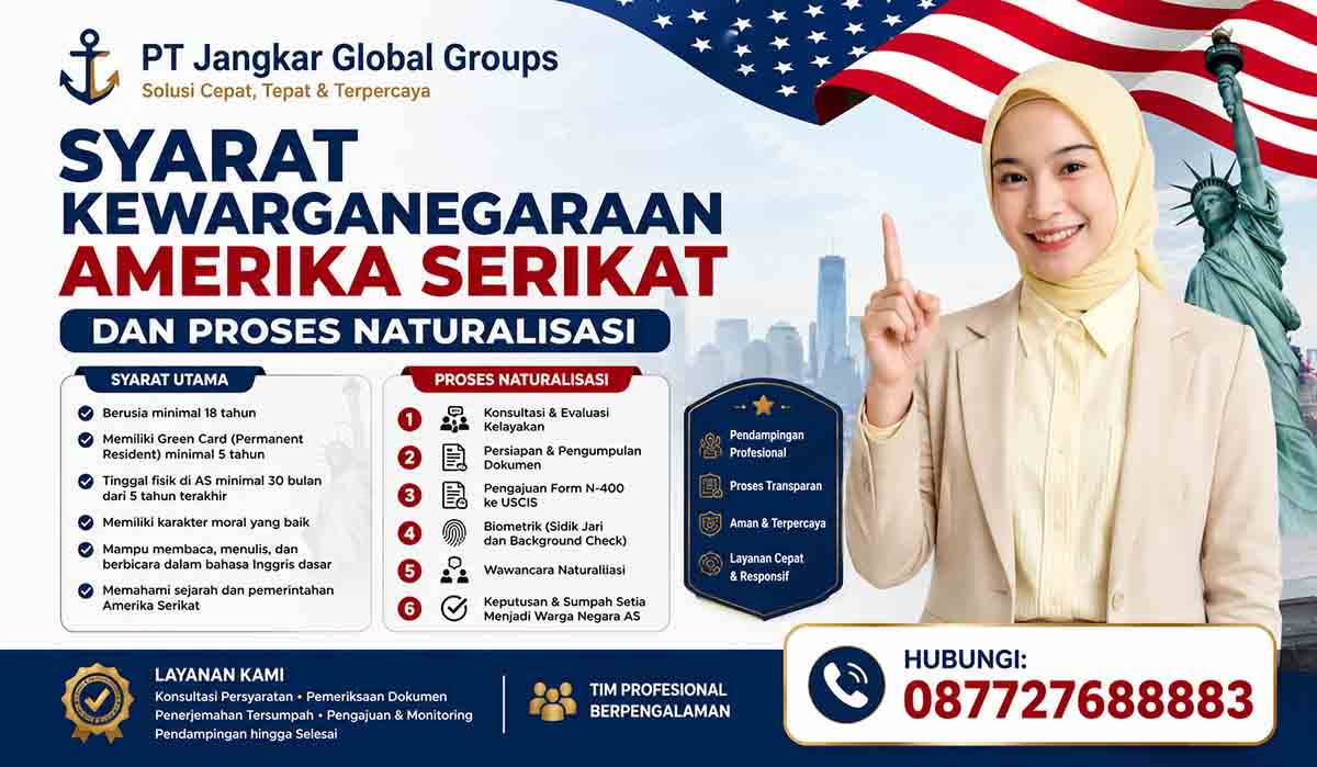 Syarat Kewarganegaraan Amerika Serikat dan Proses Naturalisasi