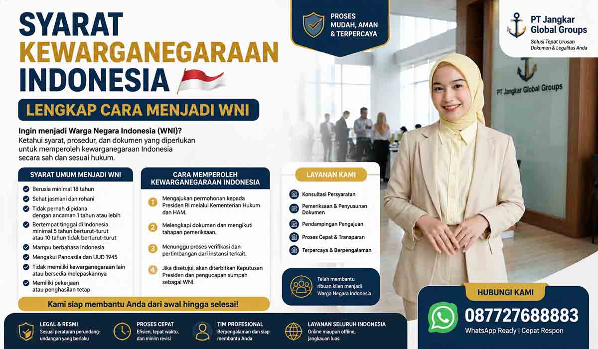 Syarat Kewarganegaraan Indonesia Lengkap Cara Menjadi WNI
