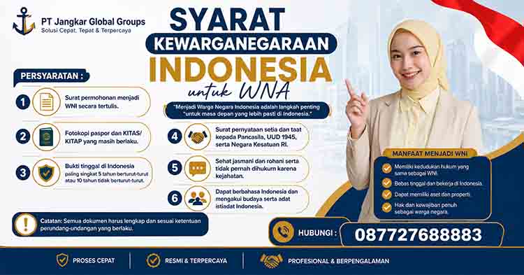 Syarat Kewarganegaraan Indonesia untuk WNA
