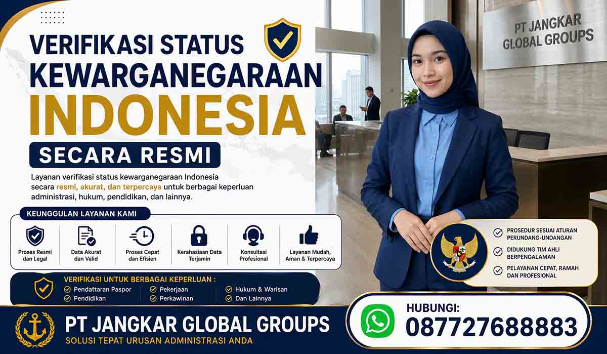 Verifikasi Status Kewarganegaraan Indonesia Secara Resmi