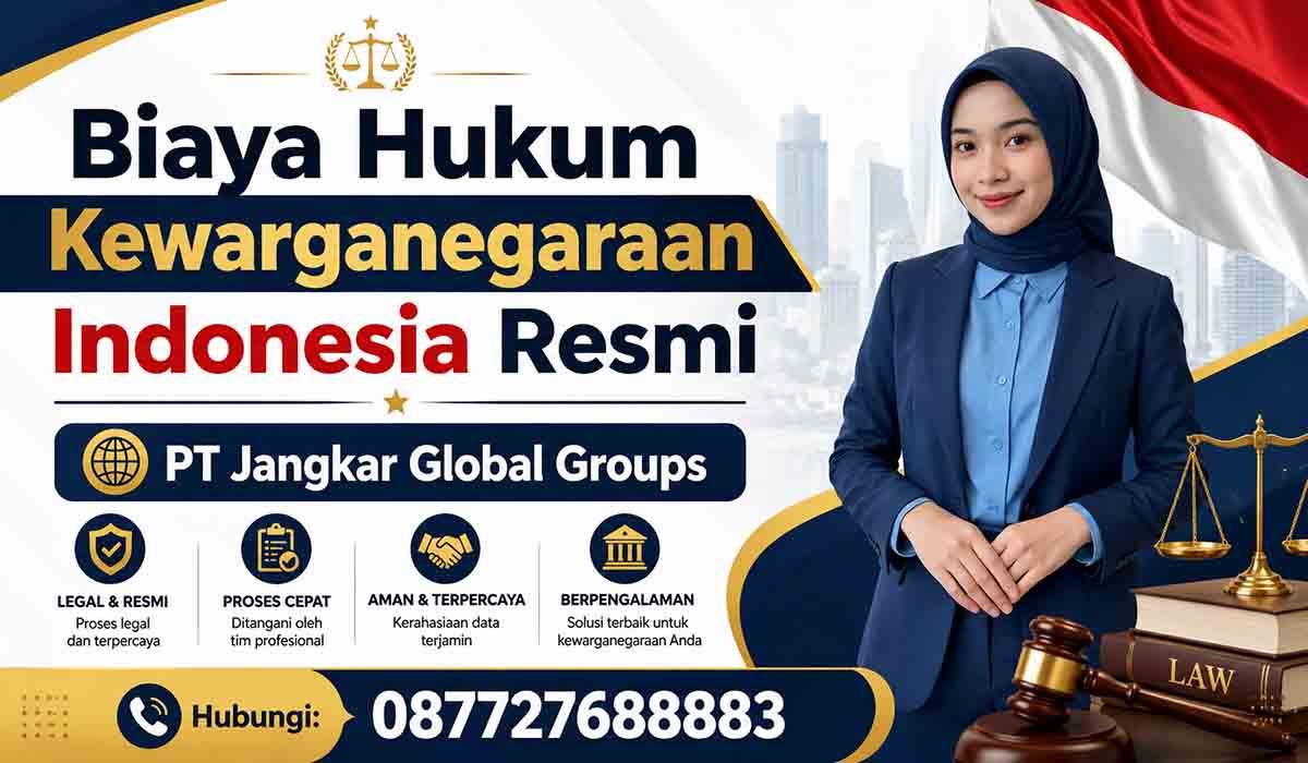Biaya Hukum Kewarganegaraan Indonesia Resmi