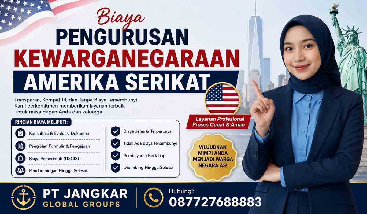 Biaya Pengurusan Kewarganegaraan Amerika Serikat
