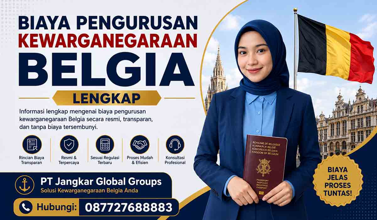 Biaya Pengurusan Kewarganegaraan Belgia Lengkap