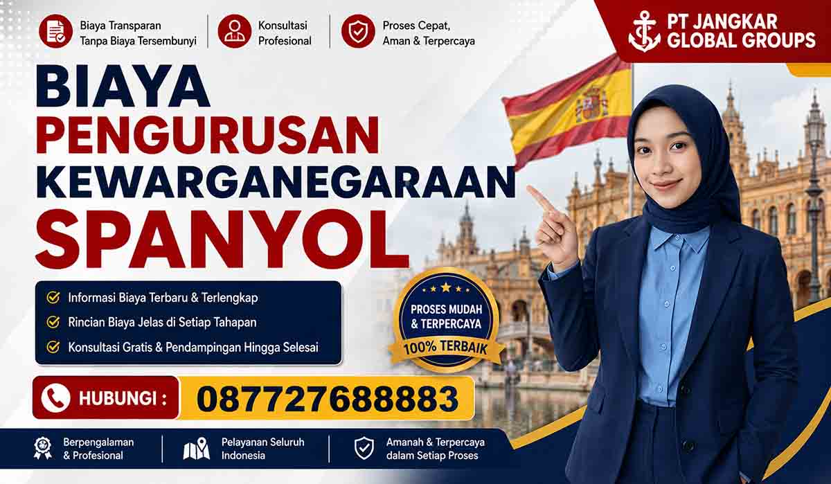 Biaya Pengurusan Kewarganegaraan Spanyol