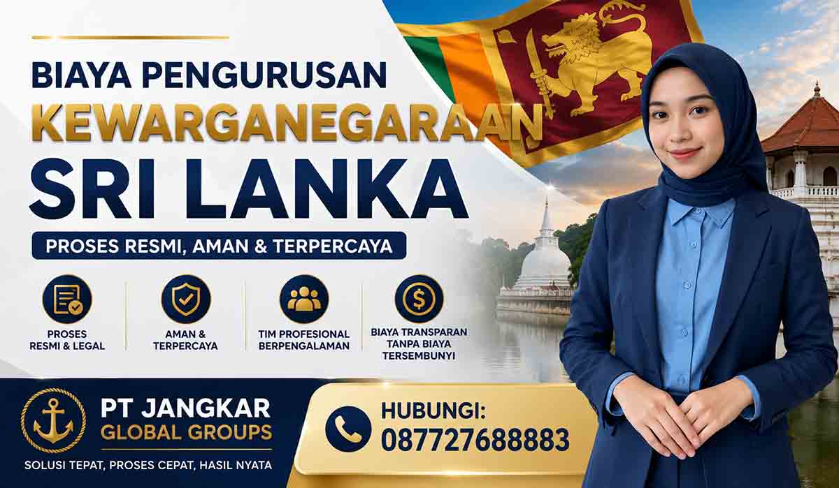 Biaya Pengurusan Kewarganegaraan Sri Lanka