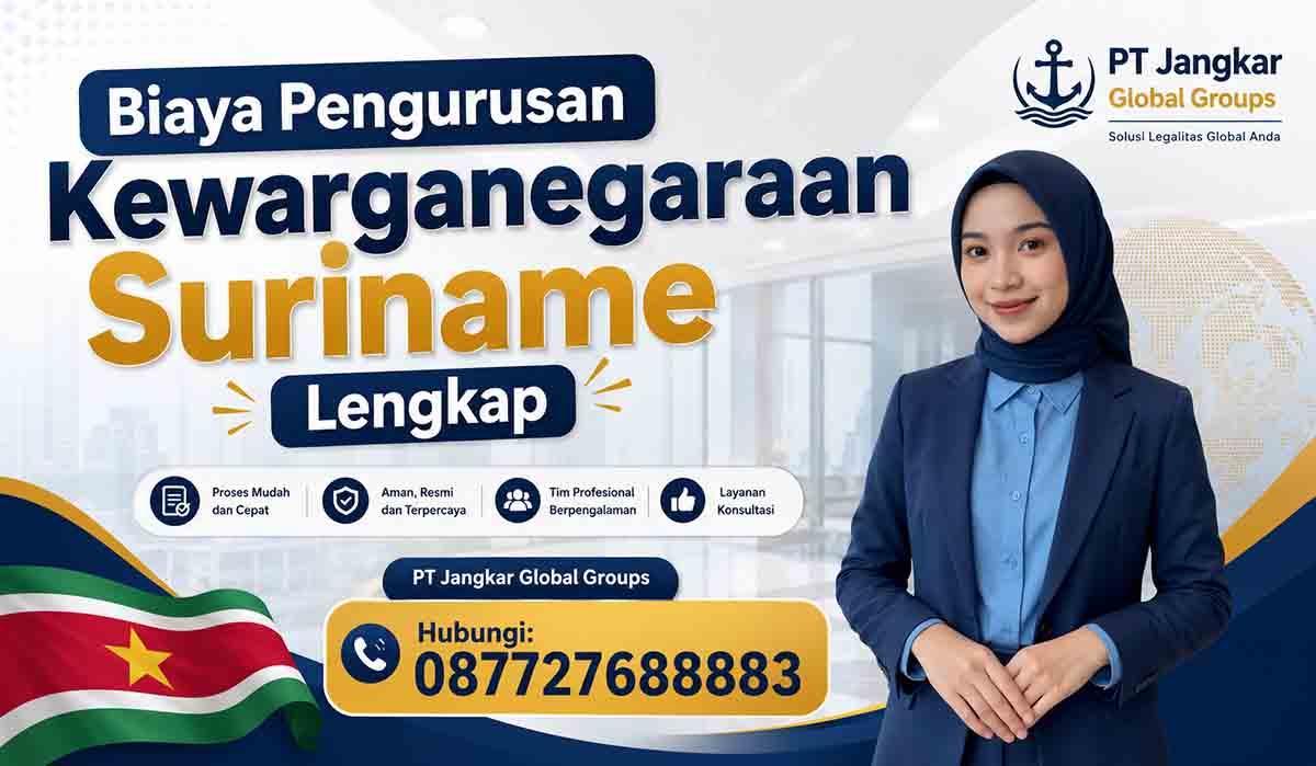 Biaya Pengurusan Kewarganegaraan Suriname Lengkap