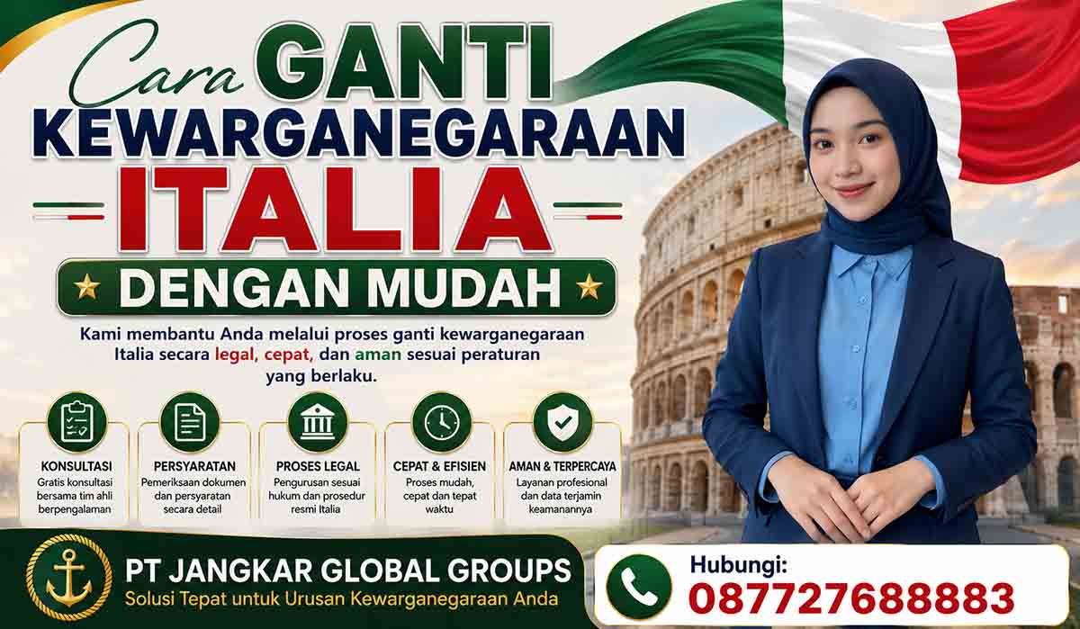 Cara Ganti Kewarganegaraan Italia Dengan Mudah