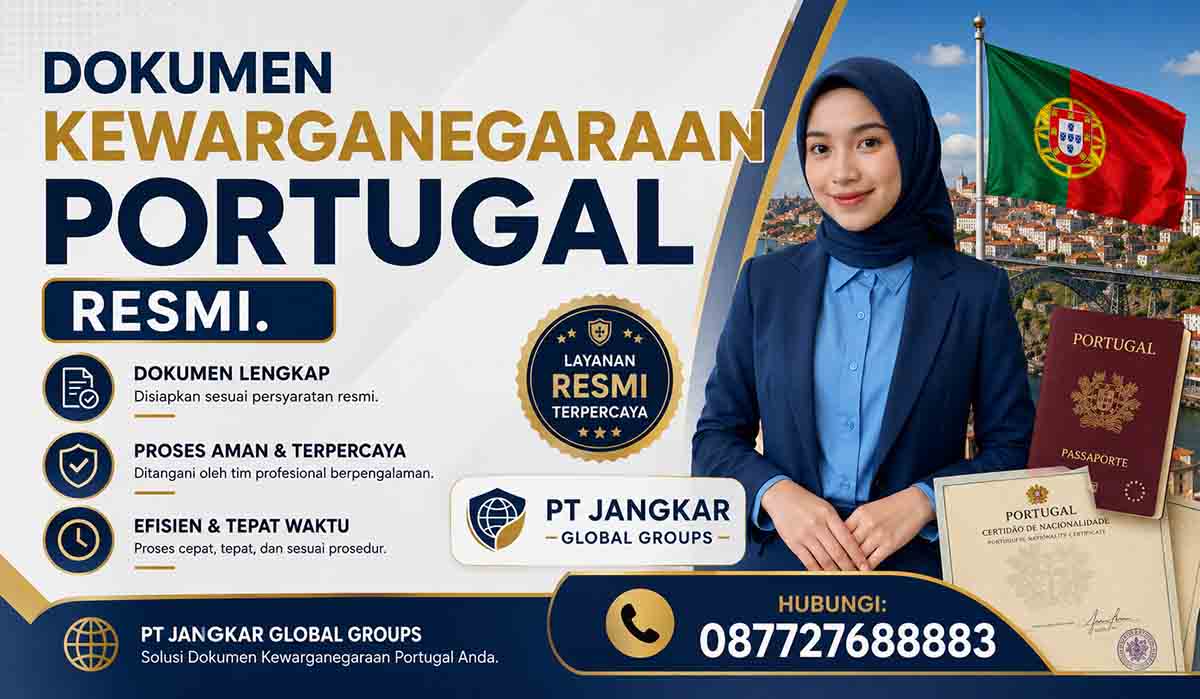 Dokumen Kewarganegaraan Portugal Resmi