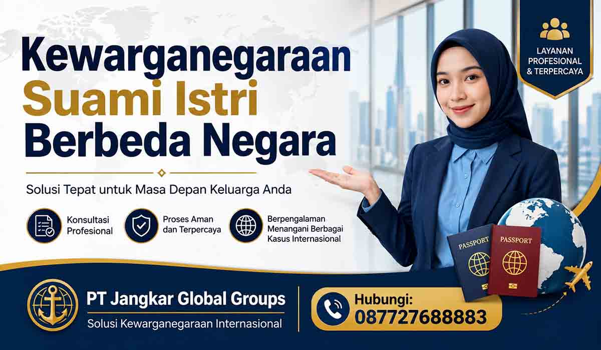 Kewarganegaraan Suami Istri Berbeda Negara