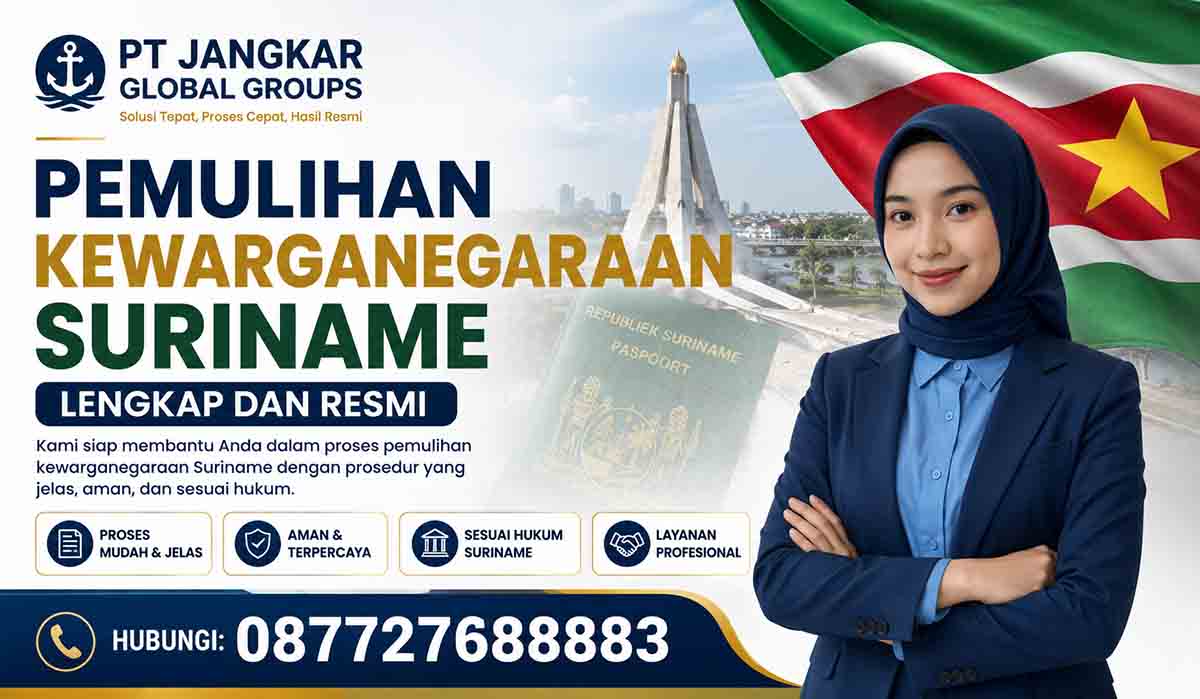 Pemulihan Kewarganegaraan Suriname Lengkap dan Resmi