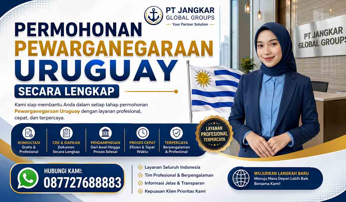 Permohonan Pewarganegaraan Uruguay Secara Lengkap