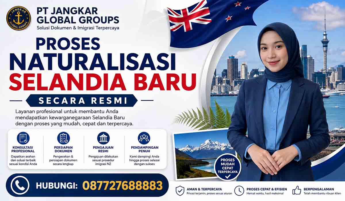 Proses Naturalisasi Selandia Baru Secara Resmi