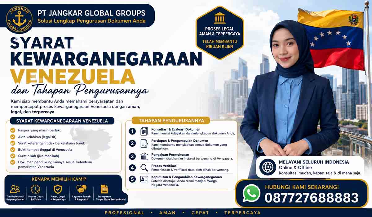 Syarat Kewarganegaraan Venezuela dan Tahapan Pengurusannya