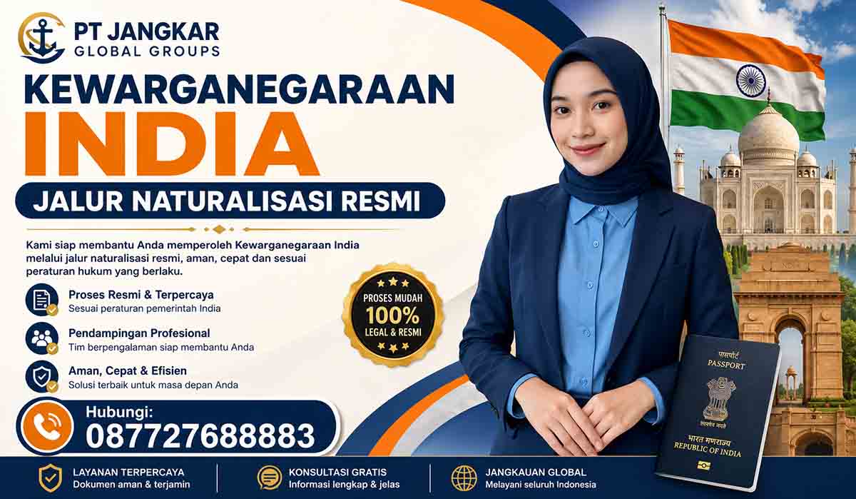 Kewarganegaraan India Jalur Naturalisasi Resmi